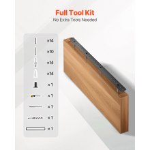 1 Pack Shelf Bracket 46 inch / 1168.4 mm Heavy Duty Floating Shelf Bracket
