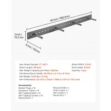 1 Pack Shelf Bracket 46 inch / 1168.4 mm Heavy Duty Floating Shelf Bracket