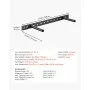 VEVOR Floating Shelf Brackets 2 Pcs, 150 lbs/68 kg Weight Capacity, 22x6.2x1.5 inch / 558.4x157.4x38.1 mm, Heavy Duty Hidden Shelf Brackets Support, Wall Mounting Invisible Floating Shelves Bracket