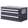 VEVOR End Mill Dispenser Cabinet, Three-Drawer End Mill Organizer Cabinet for 1/8" to 1", Steel End Mill Dispenser Organizer Cabinet with Labels, 29-Compartment Stackable for End Mill Storage