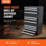 VEVOR Drill Bit Dispenser Cabinet, 3 Pieces Three-Drawer for Letter Sizes A to Z, Five-Drawer Drill Bit Organizer for Wire Gauge Sizes #1 to #60, Stackable for Drill Bit Storage