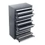 VEVOR Drill Bit Dispenser Cabinet, 3 Pieces Three-Drawer for Letter Sizes A to Z, Five-Drawer Drill Bit Organizer for Wire Gauge Sizes #1 to #60, Stackable for Drill Bit Storage