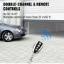 Garage Door Opener Automatic Operator Force 800N Advanced Technology 2 Remote Control