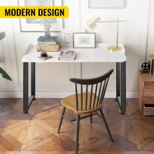 VEVOR Black Metal Table Legs Set of 2 Steel Table Legs 28x23 Inch Dining Table Legs Office Table Legs Computer Desk Legs Steel Bench Legs Country Style Table Legs DIY Furniture Legs