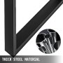 VEVOR steel table legs with thick black steel material and round steel tubes.