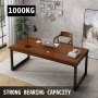 modern office desk with VEVOR steel table legs and 1000kg bearing capacity.