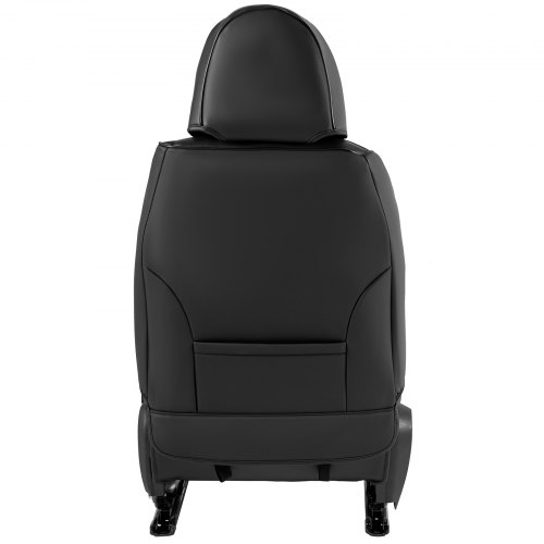 Flying Banner Universal Front Seat Cover Set – With Armrest, Back Pocket, Headrest – Airbag Compatible – Gray/Black