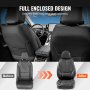 VEVOR Seat Covers, Universal Car Seat Covers Full Set Seats, Front and Rear Seat, 13pcs Faux Leather Seat Cover, Full Enclosed Design, Detachable Headrest and Airbag Compatible, for Most Car SUV Truck