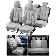 VEVOR Seat Covers Universal 13pcs Full Set Front and Rear Seat Car Truck Gray
