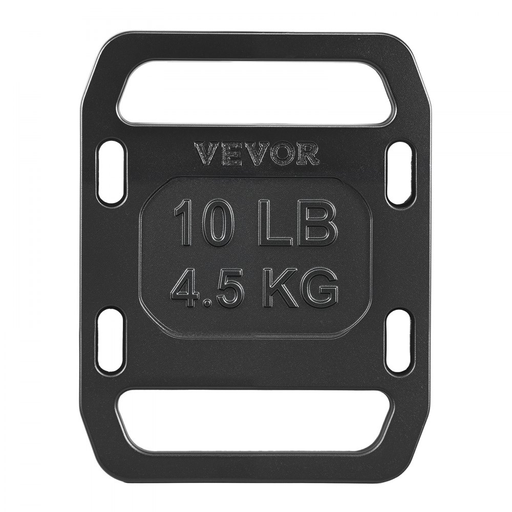 VEVOR Cast Iron Ruck Weights for Backpack, 10LB Pair Ruck Plate, Weight Plate with Smooth Handle, Textured Finish for Rucking, Hiking, Swings, Strength Training, Weightlifting, Fitness Workout