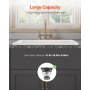 33x19 in Farmhouse Sink Topmount Undermount Kitchen Single Bowl Basin Fireclay
