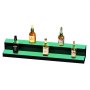 VEVOR LED Lighted Liquor Bottle Display, 2 Tiers 40 Inch Commercial Illuminated Home Bar Shelf, 2 Steps Whiskey Rack Stand, Acrylic Drink Shelves with RF Remote & App Control, and Multicolor lighting