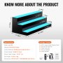 VEVOR led bar shelf applicable in bars, restaurants, pool parties, and ktv settings.