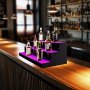 VEVOR LED-belyst spiritusflaske Display Bar Hylde RF & App Control 40" 3-trins