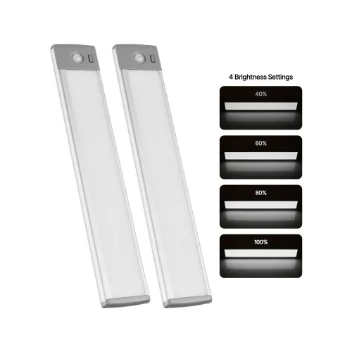 Under Cabinet Lighting 2 PCS 62 LED Motion Sensor Lights Battery Operated