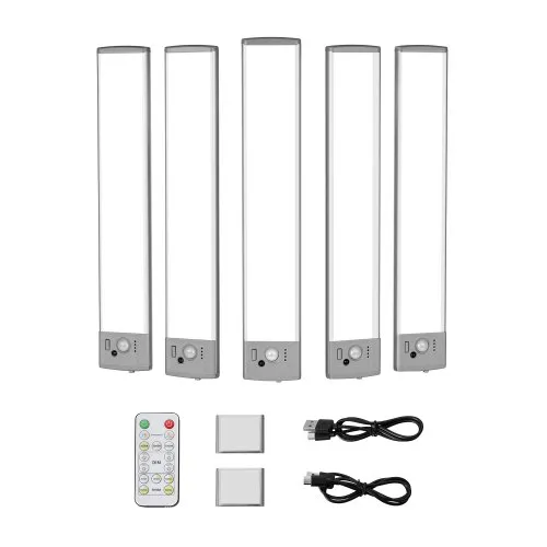 Under Cabinet Lighting 5 PCS 68 LED Motion Sensor Lights Battery Operated