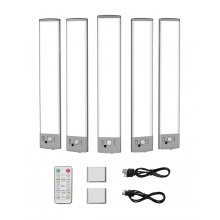 Under Cabinet Lighting 5 PCS 68 LED Motion Sensor Lights Battery Operated
