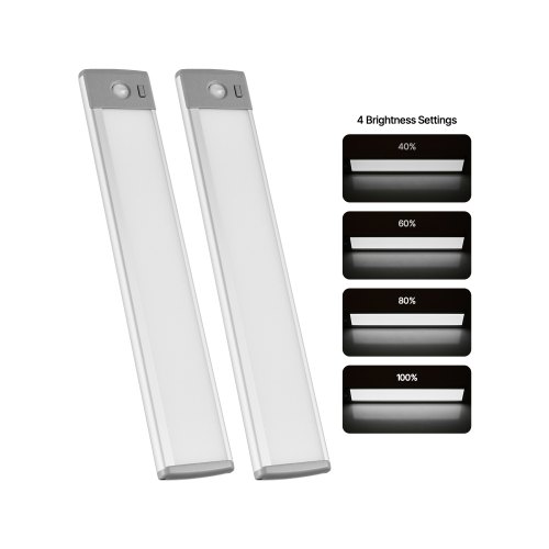 Under Cabinet Lighting 2 PCS 40 LED Motion Sensor Lights Battery Operated