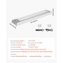 VEVOR Under Cabinet Lighting, 2 PCS, 40 LED Motion Sensor Lights, Rechargeable Battery Operated Closet Lights, Wireless Under Counter Light for Cabinets, Bookshelf, Stair, Hallway