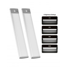 Under Cabinet Lighting 2 PCS 40 LED Motion Sensor Lights Battery Operated