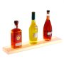 VEVOR LED Lighted Liquor Bottle Display, 1 Tier 24 Inch Wall Mounted Whiskey Rack Stand, 1 Step Commercial Illuminated Home Bar Shelf, Acrylic Drinks lighting Shelves with RF Remote & App Control