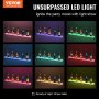 VEVOR Wall Mounted LED Lighted Liquor Bottle Display Home Bar Prateleira 40" 1-Step