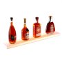 VEVOR LED Lighted Liquor Bottle Display, 1 Tier 30 Inch Wall Mounted Whiskey Rack Stand, 1 Step Commercial Illuminated Home Bar Shelf, Acrylic Drinks lighting Shelves with RF Remote & App Control