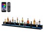 VEVOR LED Lighted Liquor Bottle Display Bar Shelf RF & App Control 72" 2-step