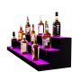VEVOR LED Lighted Liquor Bottle Display Bar Shelf RF & App Control 121.9 cm 3-Step