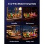 VEVOR LED Lighted Liquor Bottle Display, 3 Tiers 48 inches, Acrylic Illuminated Home Bar Shelf Display with RF Remote & App Control, DIY Setup with Type-C Cables, 9 Static Colors, for 36-48 Bottles