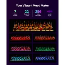 VEVOR LED Lighted Liquor Bottle Display 3-Tier 70 Inches for 52 Bottles