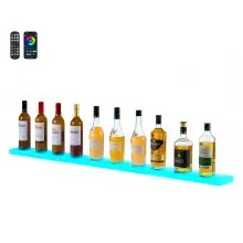 VEVOR LED Lighted Liquor Bottle Display 1-Tier 60 Inches for 15 Bottles