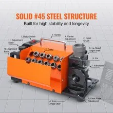 VEVOR MR-13B Drill Bits Sharpener, 3-13mm Drill Bits Grinder Sharpener, Lip Relief Angle & 95°-135° Point Angle Adjustable Drill Bit Re-Sharpener, Portable Sharpening Machine with 11 Collets, CBN & SDC Wheel