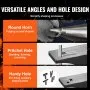 VEVOR Single Horn Anvil, 29.9 kg Cast Steel Anvil, High Hardness Rugged Round Horn Anvil Blacksmith, Large Countertop and Stable Base, with Round and Square Hole, Metalsmith Tool for Bending and Shaping