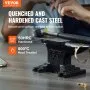 VEVOR Single Horn Anvil, 4 kg Cast Steel Anvil, High Hardness Rugged Round Horn Anvil Blacksmith, Compact Design and Stable Base, Forge Tools and Equipment, Metalsmith Tool for Bending and Shaping