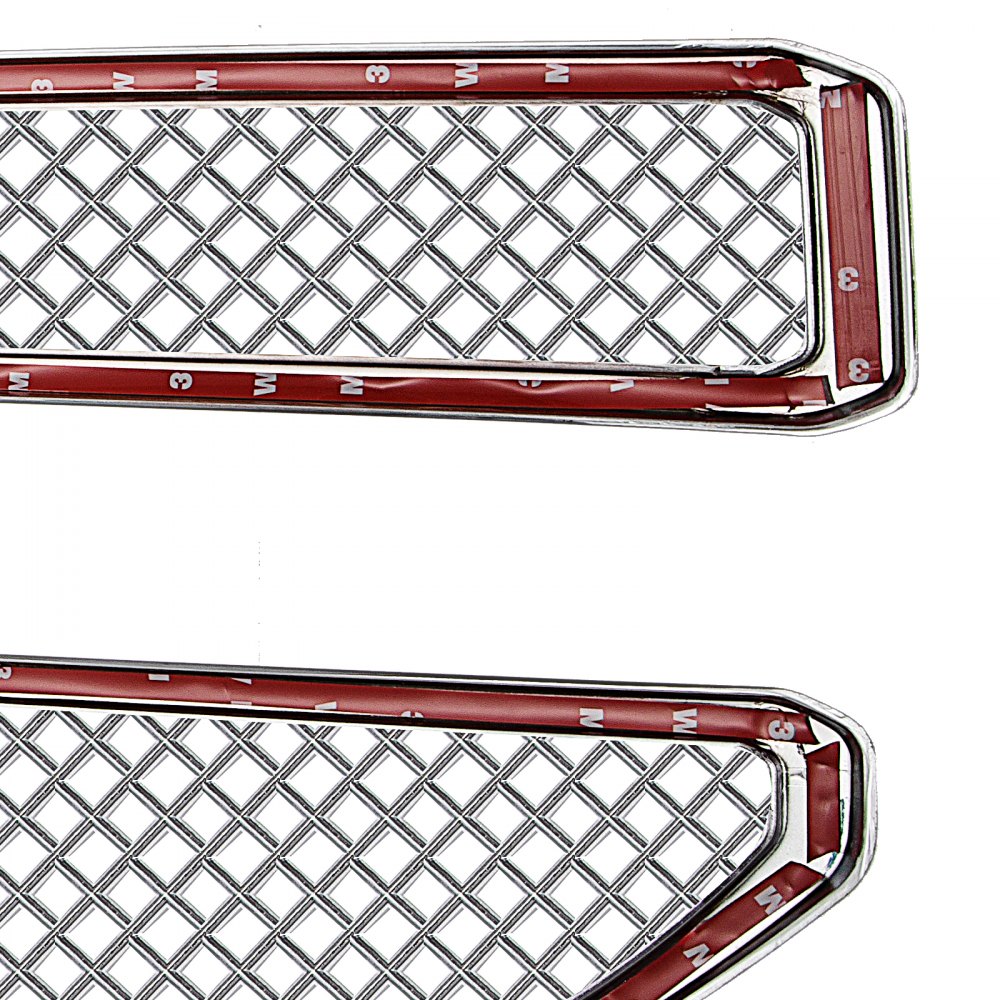 2015-2019 GMC Yukon XL CHROME Grille Overlay 3 Bar Grill Covers