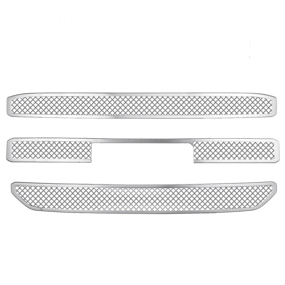 2015-2019 GMC Yukon XL CHROME Grille Overlay 3 Bar Grill Covers