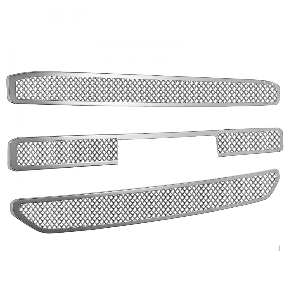 2015-2019 GMC Yukon XL CHROME Grille Overlay 3 Bar Grill Covers