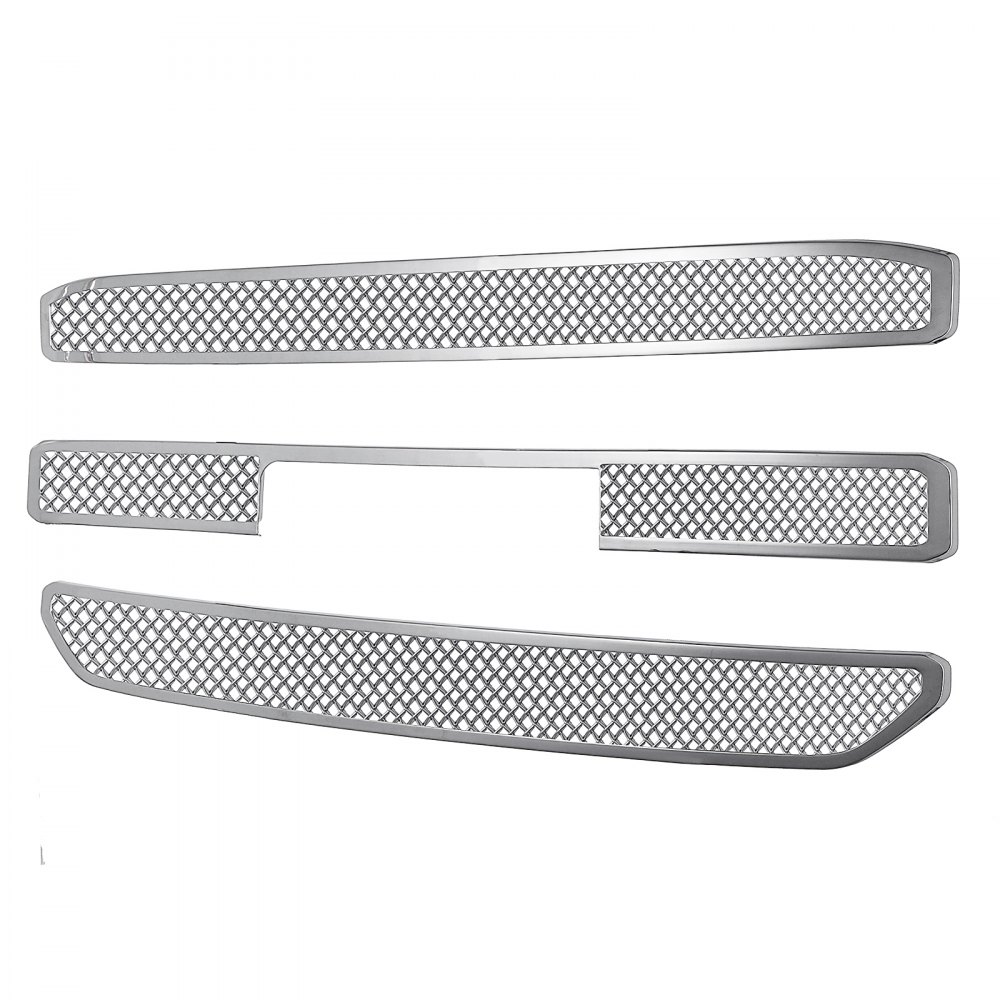 2015-2019 GMC Yukon XL CHROME Grille Overlay 3 Bar Grill Covers