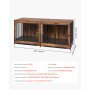 VEVOR Dog Crate Furniture 75 in Indoor Wooden Dog Kennel with Divider and Tray