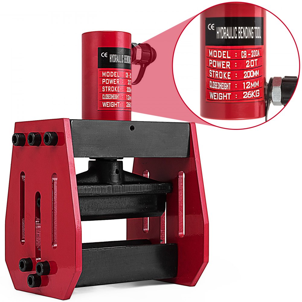 Hydraulic Busbar Bender 1/2'' 12mm 25 Ton Copper Heavy Duty Angle Reading