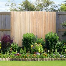 VEVOR Natural Bamboo Slat Screening Privacy Bamboo Slat Fence 6 ft H x 13 ft L