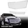 Mesh Grille Combo Fits 2008-2013 Cadillac CTS Stainless Steel Upper+Lower Bumper