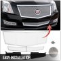 Mesh Grille Combo Fits 2008-2013 Cadillac CTS Stainless Steel Upper+Lower Bumper