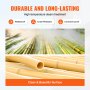 VEVOR Natural Rolled Bamboo Fence Bamboo Panel 4 ft H x 6 ft L x 0.75 in D.