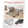 VEVOR Twin Size Daybed Frame Metal Day Bed with Trundle and Metal Slats