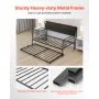 VEVOR Twin Size Daybed Frame Metal Day Bed with Trundle and Charging Station