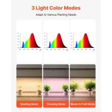 VEVOR Plant Shelf with Grow Light, 4-Tier Indoor Plant Stand, 59in Tall Plants Display Rack with Wheels, 90W 3-Color Full Spectrum Grow Lights, Heavy Duty Metal Flower Pot Holder for Seed Starting