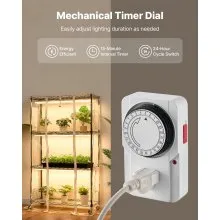 VEVOR Indoor Greenhouse with Grow Light, 59 in Tall 4-Tier Plant Stand with Clear Cover, Timer & Hygrometer, 180W Full Spectrum Grow Lights, Metal Lighted Plants Shelf Holder for Indoor Plants