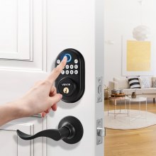 VEVOR Fingerprint Door Lock with Level Handles Keyless Entry Door Lock Password